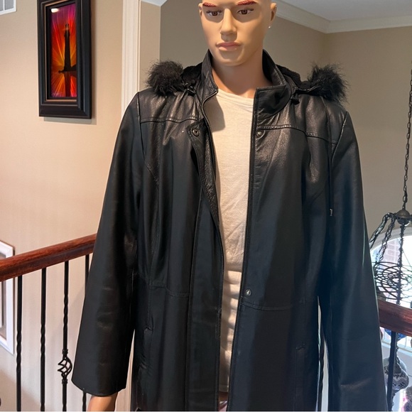 Croft and barrow genuine leather jacket - Picture 1 of 4